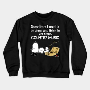 Classic Country Music // Aesthetic Vinyl Record Vintage // Crewneck Sweatshirt